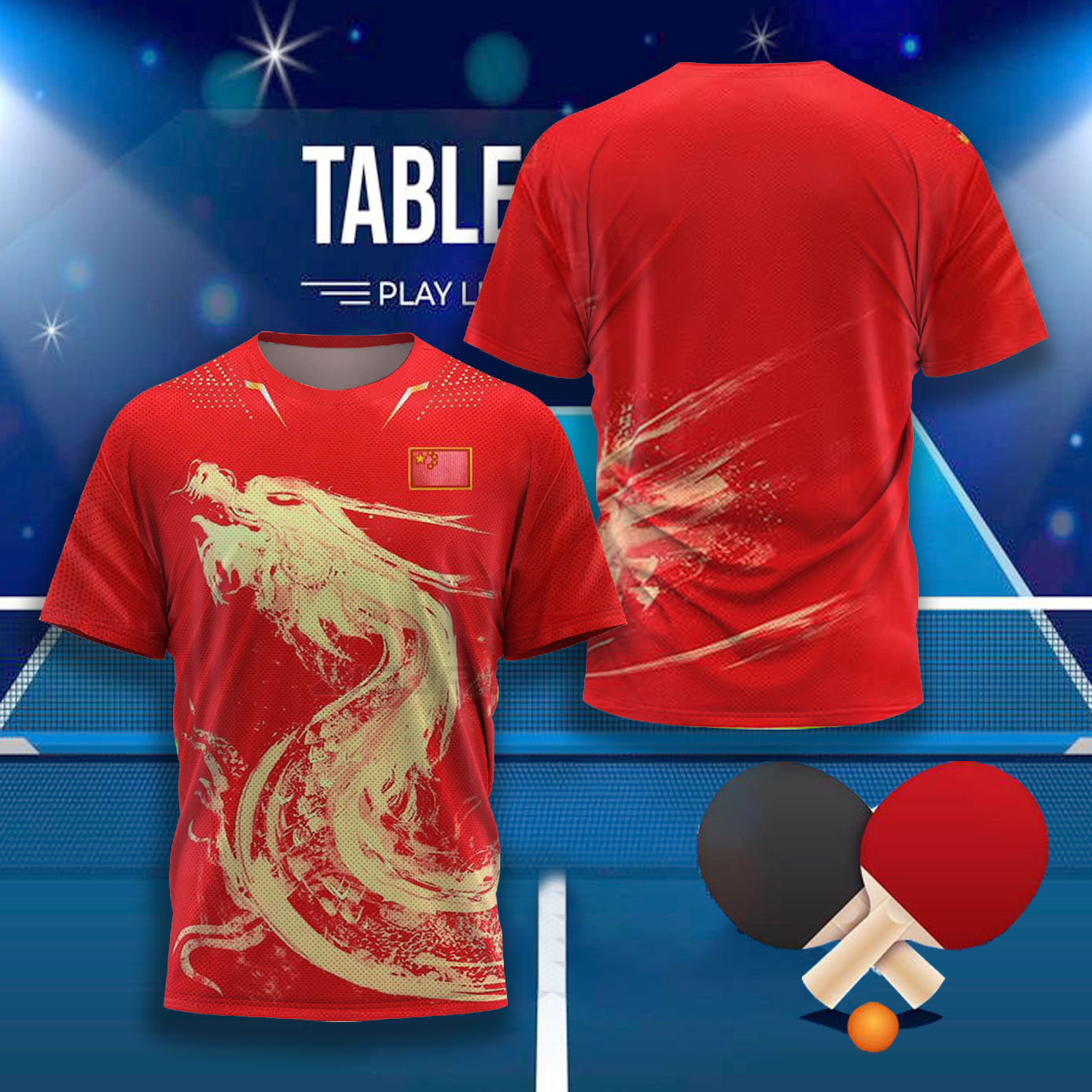 CHINA Dragon Table Tennis Grap - Table Tennis Jersey Butterfly 评论和价格