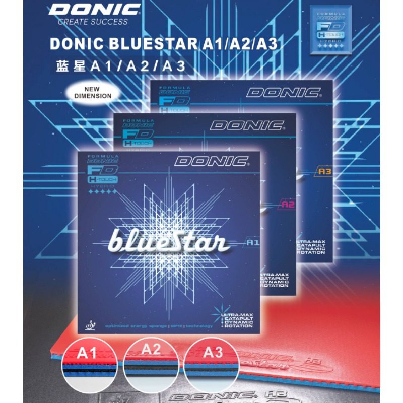 Authentic DONIC Blue Star A1 a - Table Tennis Shoes Asics 评论和价格